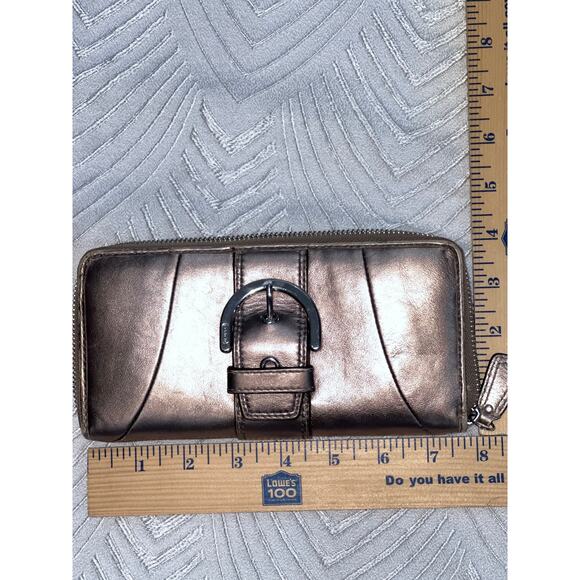 Coach F79609 Signature Tote Bag + Metallic Wallet – Excellent Condition - Picture 8 of 15